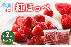 冷凍いちご　紅ほっぺ1kg入り×2袋　計2kg【1560913】