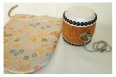 【匠の心、伝統の響き】ミニ太鼓(直径5cm×高さ7.5cm)※観賞用
