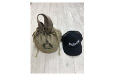 【尾張津島秋まつり】(石採祭車)オリジナルデザイン巾着バッグ＆メッシュキャップ【Fサイズ】セット