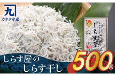 しらす屋のしらす干し500g 魚介類 しらす シラス 国産 海の幸 ご飯のお供 おつまみ しらす丼 グルメ ギフト 贈り物 やみつき 冷凍 小分け H006-075