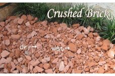 【大容量】1000kg（20kg×50袋） レンガの砂利 クラッシュブリック レッド H032-073