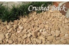 【大容量】200kg（20kg×10袋） レンガの砂利 クラッシュブリック サーモンベージュ H032-075