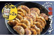 お試しセット 居酒屋のおかあちゃん手作り ひと口味噌ぎょうざ 30個(15個×2袋)　H136-034