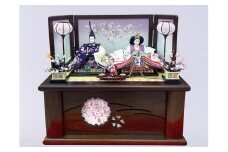 【完全受注生産】平安天鳳作 ひな人形 京友禅 収納飾り〈京の舞〉 雛人形　H067-035