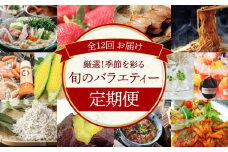 【全12回】厳選！季節を彩る旬のバラエティ定期便(毎月お届け） H028-079