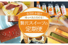 【全5回】ほっぺたとろける！贅沢 スイーツの定期便 H028-084