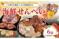 【工場直送】【海鮮せんべい】えびせん家族「いか祭り」6種6袋　いか好き大満足！いかの煎餅詰合せ　H011-130