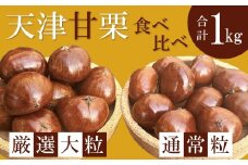 【新栗】（予約受付）この道50年の職人が焼く、やさしい甘みたっぷりの「厳選大粒と通常サイズ」合計1kg！新栗 焼きたて 栗 くり 栗爪 殻付き お菓子 おつまみ 人気 高リピート 小分け 栗ご飯 栗きんとん 甘露煮 予約 先行 受付中 H045-063
