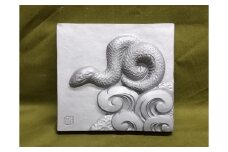 伝統工芸士の鬼師が作る 『蛇の干支瓦』 飾り瓦 開運 三州鬼瓦 工芸品 へび ヘビ 巳年 H064-028