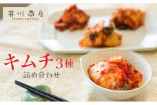 3種キムチ詰め合わせ （本格白菜キムチ・ニンニク無し白菜キムチ・大根キムチ） 計6P（3種×2P） 食べ比べ 手作り 無添加 本格 発酵食品 健康食品 キムチ 白菜 大根 漬物 H147-006