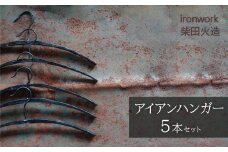 アイアンハンガー【5本セット】 雑貨  インテリア オシャレ 手作り  ガレージ 倉庫 ベランダ H182-006