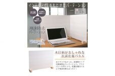 No.160 飛沫ガードパネル(ウッド調)　ZK-09-M(LOW)　1set(クラシックホワイト) ／ パーテーション 仕切り 愛知県