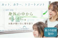 No.290 （LL）カット、カラー、トリートメント ／ 体験チケット サロン スーパーロング 愛知県