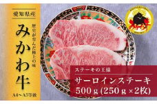 【みかわ牛】特選和牛サーロインステーキ　　　250ｇ×2枚