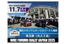 ラリージャパン【豊田スタジアム サービスパーク入場券／大人１名】11月7日（金）