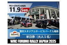 ラリージャパン【豊田スタジアム サービスパーク入場券／大人１名】11月9日（日）