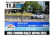 ラリージャパン【豊田市SSS（スカイホール豊田観戦エリア）観戦券/大人１名】11月8日(土)