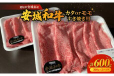 愛知県安城市産　安城和牛　カタまたはモモすき焼き用　300g×2パック【1141446】