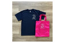 殺処分ゼロを目指そう!オリジナルTシャツ&オリジナルトートバッグ(ピンク)セット【1431634】