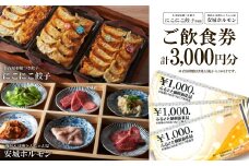 名古屋羽根つき餃子にこにこ餃子安城店と焼肉&味噌とんちゃん屋安城ホルモンのご飲食券【1449734】
