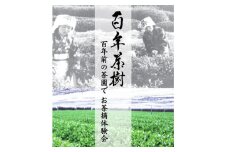 ＜限定開催　2025年4月29日(火)祝日　午前の部＞百年前の茶園でお茶摘み体験会【1602430】