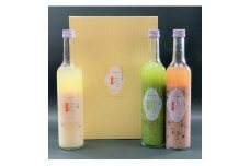 一糀ノンアルコール甘酒セット（吟醸甘酒・抹茶甘酒・古代米甘酒500ｇ×各1本）・Y005-13