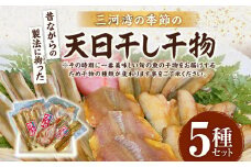 三河湾の季節の天日干し干物5種セット・M098