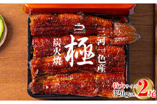 三河一色産うなぎ蒲焼特大2尾(320g以上)・R007