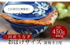 【土用の丑の日までにお届け】国産うなぎ 三河産 おばけうなぎ蒲焼き2尾（2尾合計450～460g）うなぎ 超特大 おばけサイズ 2尾 本格 鰻 蒲焼 愛知県 西尾市 愛知養魚 惣菜 海鮮 ウナギ 丑の日 土用の丑の日 A126-20-c1