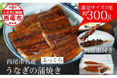 【土用の丑の日までにお届け】三河産うなぎ「蒲焼冷凍×2尾」(合計300g)＋鰻肝2本付 ≪冷凍≫ 国産うなぎ 2尾 本格 鰻 蒲焼き 愛知県 西尾市 愛知養魚 惣菜 海鮮 ウナギ 肝串 丑の日 土用の丑の日 ・A114-18-c1