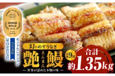 三河一色産　幻のめすうなぎ艶鰻　白焼9尾・T123