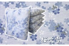 【G0477】座布団 5枚組 高島ちぢみ：配送情報備考　桜吹雪