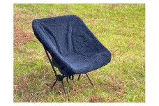 【G0512】赤外線を吸収して暖かくなる難燃ボアのチェアカバーSサイズ：配送情報備考　ネイビー