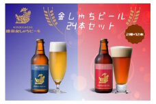 24-101_金しゃちビール ピルスナー ・ アルト 24本セット ｜ ビール 金しゃちビール 飲み比べ 詰め合わせ お酒 アルコール お食事 おみやげ お土産 24本 麦芽 ホップ 愛知 金鯱 クラフトビール 盛田金しゃちビール