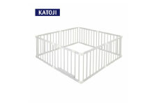 59-1_木製ベビーサークル 扉付（グレー）｜カトージ KATOJI ブランド 子育て ベビー用品 赤ちゃん 子ども 子供 サークル ベビーサークル ベビー かわいい 木製 家具 天然木 ナチュラル グレー