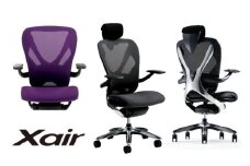 807-1_Inaba OfficeChair 「Xair（エクセア）」（ノーブルバイオレット） | チェア 椅子 リクライニング イナバ オフィス PC 事務用品 キャスター おしゃれ インテリア クッション 家具 オフィスチェア