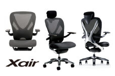 807-1_Inaba OfficeChair 「Xair（エクセア）」（アーバングレー） | チェア 椅子 リクライニング イナバ オフィス PC 事務用品 キャスター おしゃれ インテリア クッション 家具 オフィスチェア