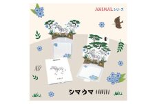 3-17_飛び出す森の動物付箋 【La KULA】(ラクラ) ANIMAL　シマウマ｜付箋 飛び出す ポップアップ 付せん シマウマ 文具 メモ プレゼント しまうま 動物 かわいい しかけ メモ帳 ギフト 子供 子ども 孫 大人