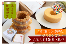 16-24_ココトモバウム 人気の２種類 食べ比べ ｜ バウムクーヘン お米 米粉 ハード ソフト 玄米 白米 セット 詰め合わせ スイーツ デザート ココトモ お試し プチギフト バームクーヘン ヘルシー グルテンフリー 健康 自然派 ギフト お礼の品 洋菓子 感謝 ふるさと納税限定セット 限定セット ふるさと納税限定