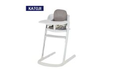 65-16_ウッドグローイングチェア マット付（ホワイト）｜カトージ KATOJI 子ども 赤ちゃん 子供 幼児 椅子 ブランド 子育て 家具 おしゃれ スタイリッシュ 完成品 ハイチェア キッズチェア チャイルドチェア グレー 子供用 ナチュラル ダイニング