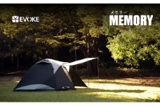 104-3_【EVOKE/イヴォーグ公式】 MEMORY メモリー ファミリーテント｜ 防災 避難 家族 アウトドア用品 テント 4人用 3~4人用 ドームテント ドーム型 ファミリーテント 大型 キャンプ用品 アウトドア キャンプ グランピング インナーテント クロスフレーム ドームシェルターMemory メモリー 愛知県 岐阜県 名古屋 acct EVOKE