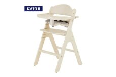 62-3_木製ハイチェア スワルン クッション付（プチバニラ）｜カトージ KATOJI 子ども 赤ちゃん 幼児 椅子 ブランド 子育て 家具 おしゃれ かわいい ハイチェア キッズチェア チャイルドチェア 木製  子供用 ナチュラル