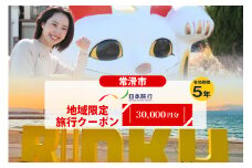 愛知県常滑市　日本旅行　地域限定旅行クーポン30,000円分