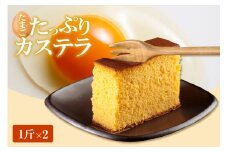 ココテラスのたまごたっぷりカステラ （一斤×2個）