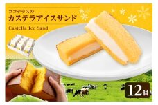 ココテラスのカステラアイスサンド（12個）