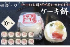 ケーキ餅　10ケ入り ／ デザート スイーツ 和スイーツ 和菓子 お餅 カスタード プリン ケーキ フルーツケーキ 送料無料 愛知県 No.047