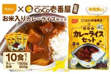 Coco壱番屋監修 尾西のカレーライスセット 10食セット ／ レトルトカレー カレー 防災 防災食 アルファ米 長期保存食 非常食 ローリングストック レトルト 備蓄 常温保存 送料無料 愛知県 No.106-06