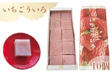 No.176 いちごういろ10個 ／ 和菓子 苺 イチゴ 濃厚 米粉 愛知県