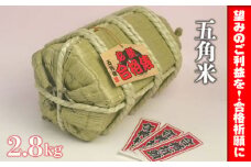 No.180 【望みのご利益を！合格祈願に】五角米2.8kg ／ お米 北野天神社 五角形 愛知県 特産品