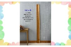 No.249-02 【天然木の一枚板で出来た身長計】せのたけくらべ　榛木 ／ はんのき ハンノキ 木製身長計 シンプル インテリア オイル塗装 出産祝い お子様の成長記録 一点物 愛知県